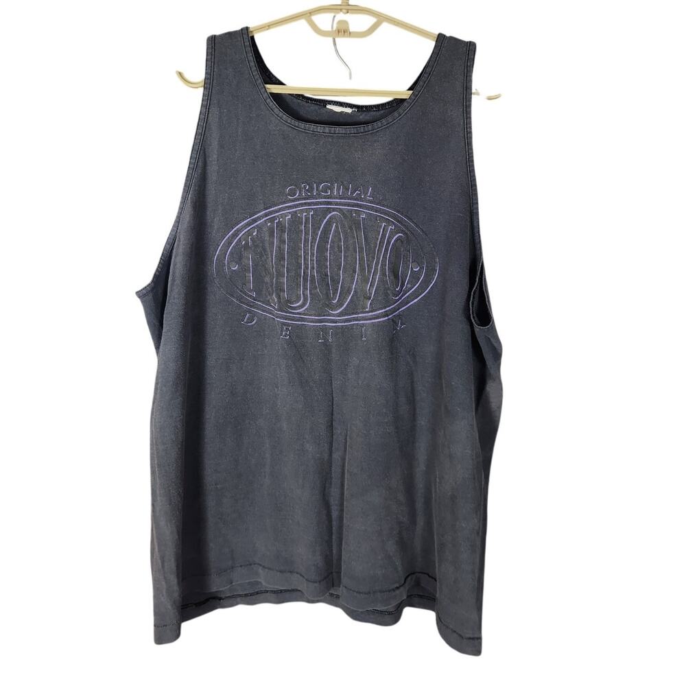 Vintage 90s Nuovo Denim Tank Men's Large